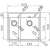 Zlewozmywak Pyramis PELLA (60,5x52) 1 1/2B R FM 108910401
